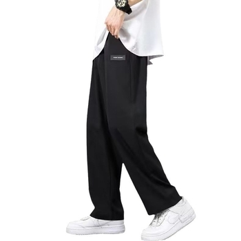 Férfi Ice Silk nadrág nyárra, casual, gyűrődésálló, egyenes és széles szárú
