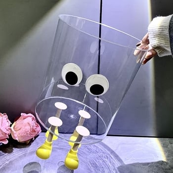 Proziran plastični koš za otpad za dom, dnevni boravak, stol, spavaću sobu i ured – kreativan papirnati koš