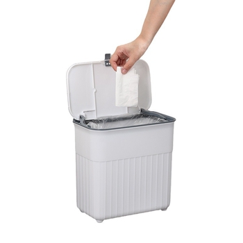 Zidna kanta za smeće s poklopcem, 9 L, otvaranje na dodir, za kuhinju, kupaonicu, dnevni boravak i spavaću sobu