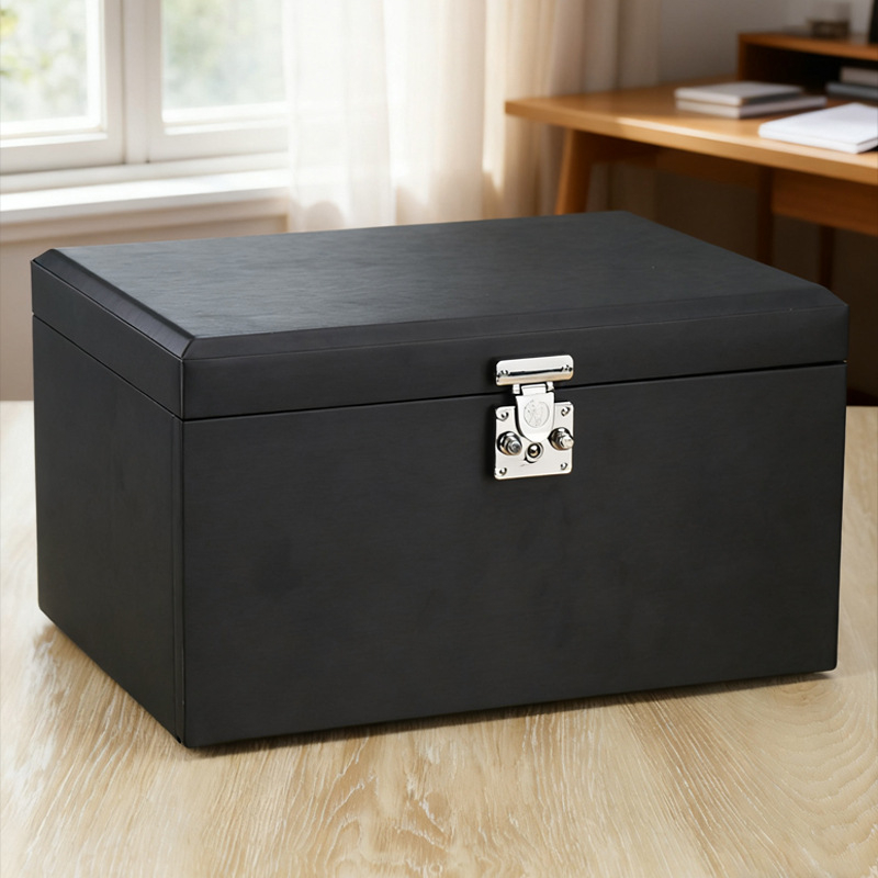 Prilagođena kutija za nakit visoke kvalitete za ogrlice i naušnice, elegantan.desktop skladište velike kapacitete, lagani luksuz