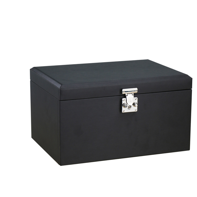 Prilagođena kutija za nakit visoke kvalitete za ogrlice i naušnice, elegantan.desktop skladište velike kapacitete, lagani luksuz
