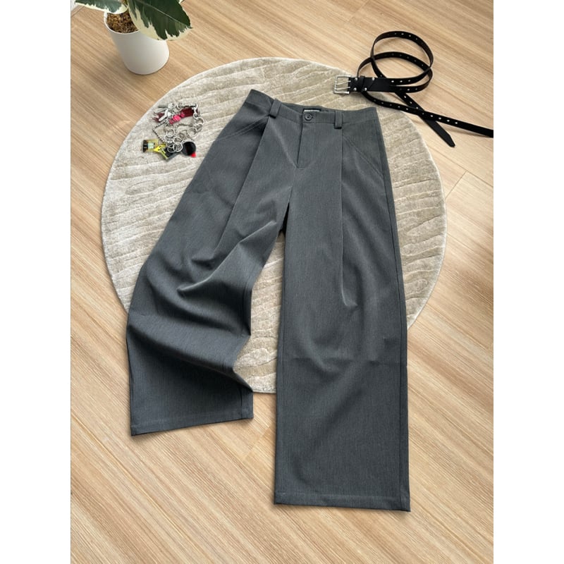 Muške lagane hlače kaki boje, A-linije, ljetne tanke, ravne nogavice, casual