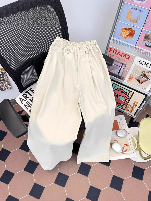 Japanske retro Cityboy muške hlače ravnog kroja, smeđa boja, drapirana tkanina, opušten kroj, duljina do poda