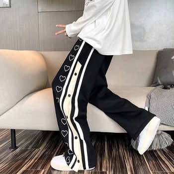 Muške široke hlače do poda s kopčanjem, niski pojas, hongkonški gradski stil, drapirani kroj, dužina do poda, udobne hip-hop hlače za svakodnevno nošenje