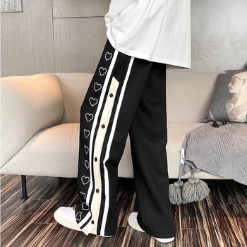 Muške široke hlače do poda s kopčanjem, niski pojas, hongkonški gradski stil, drapirani kroj, dužina do poda, udobne hip-hop hlače za svakodnevno nošenje