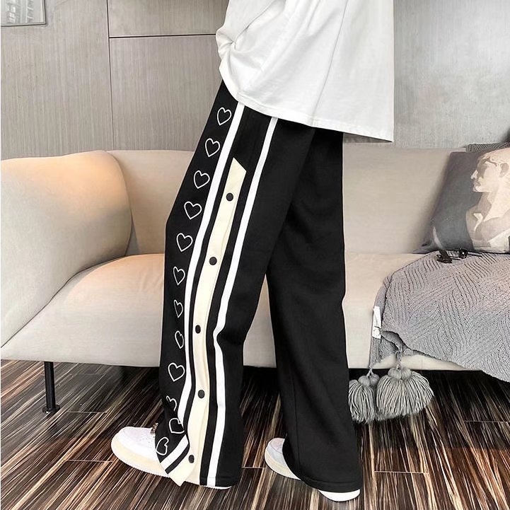 Muške široke hlače do poda s kopčanjem, niski pojas, hongkonški gradski stil, drapirani kroj, dužina do poda, udobne hip-hop hlače za svakodnevno nošenje
