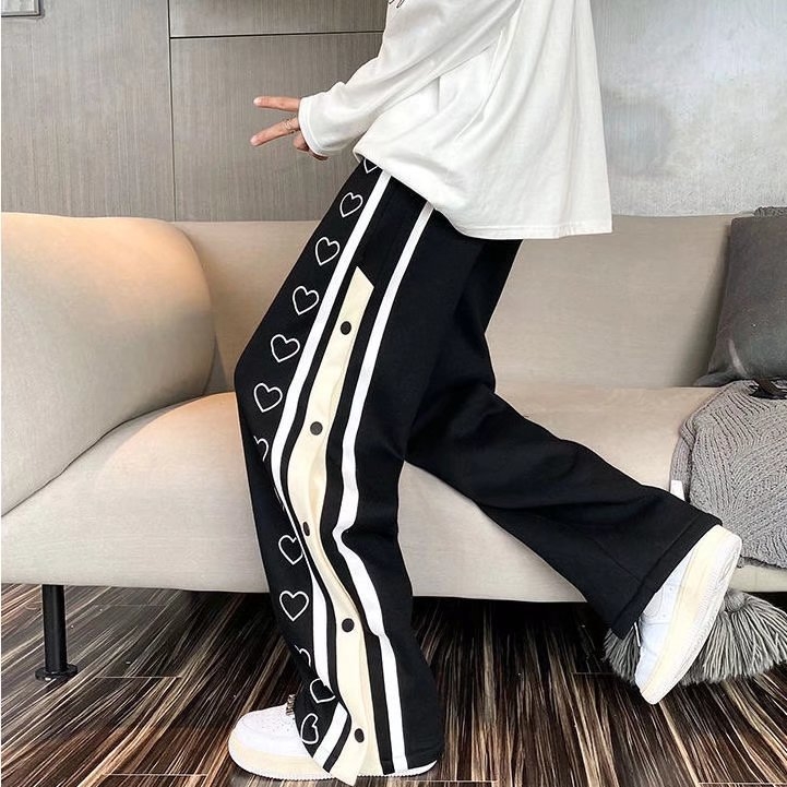 Muške široke hlače do poda s kopčanjem, niski pojas, hongkonški gradski stil, drapirani kroj, dužina do poda, udobne hip-hop hlače za svakodnevno nošenje