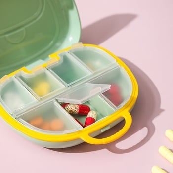 Prijenosna mini plastična kutija za tablete sa zatvorenim odjeljcima