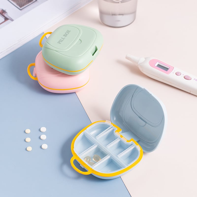 Prijenosna mini plastična kutija za tablete sa zatvorenim odjeljcima