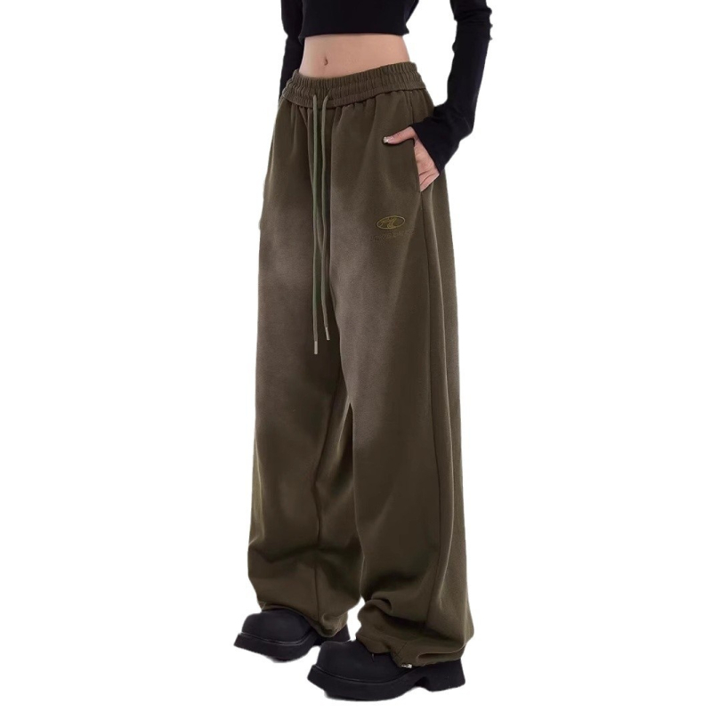 Téli fleece-béléssel bélelt sportnadrág, laza szabású, alacsony derékú, széles lábú, férfiaknak, jazz tánc nadrág