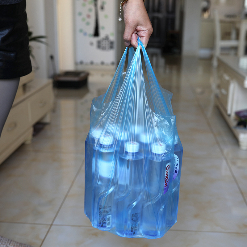 Suno vrećice za kuhinjski otpad debeli, s ručkama u stilu veste, u rolni, srednje veličine, crne boje, 50×60