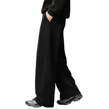 Muške trenirke u američkom stilu s draperiranim krojem, jesen, banana-leg, opuštena prava široka kroja, casual hlače