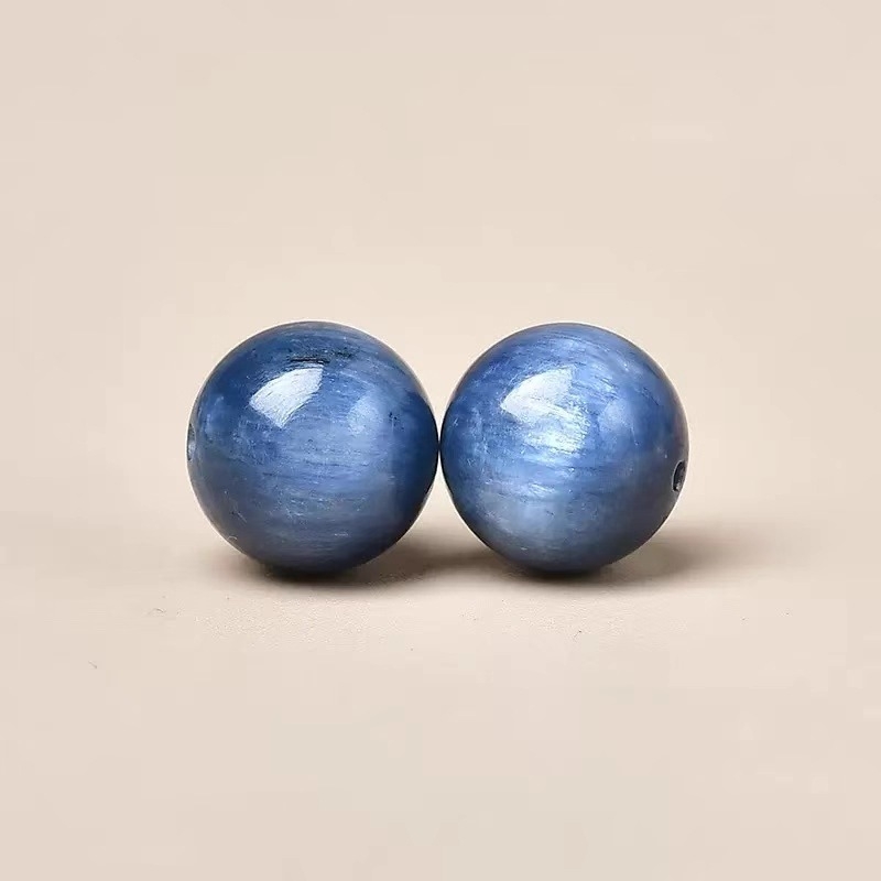 Kyanit i tigrovo oko perle, 8 mm okrugle perle za DIY nakit, poluproizvedeni niz za narukvicu
