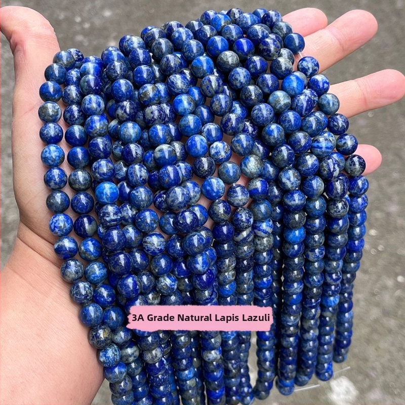 Prirodne perle od lazurita za DIY nakit, 5A kvaliteta, poluproizvodi