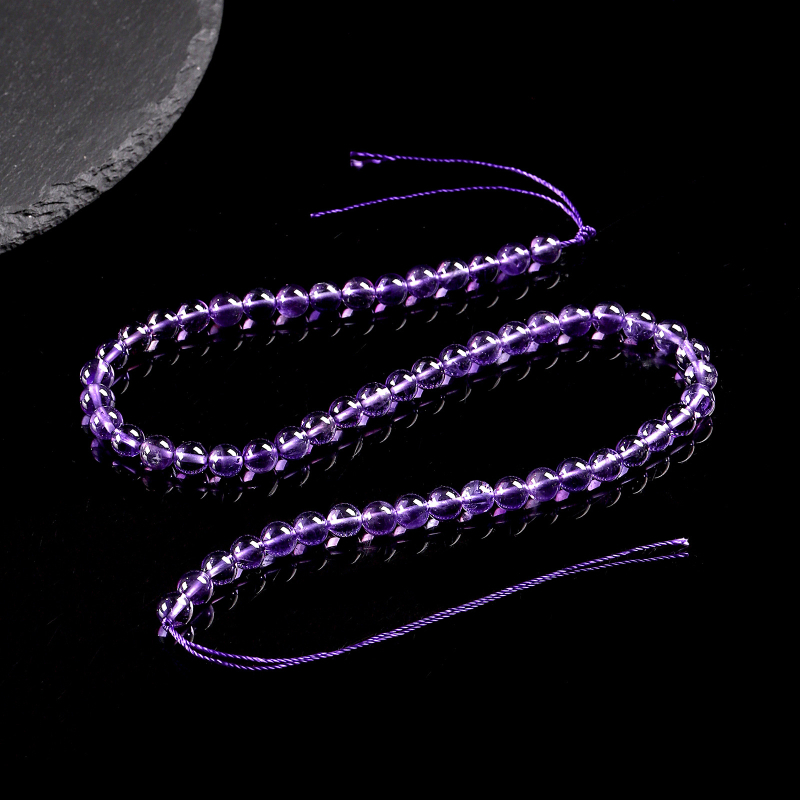 Sheyao Jewelry Prirodne ametistove perle, slobodne, ručno polirane, ljubičaste okrugle perle 10 mm, poluproizvodi nakita