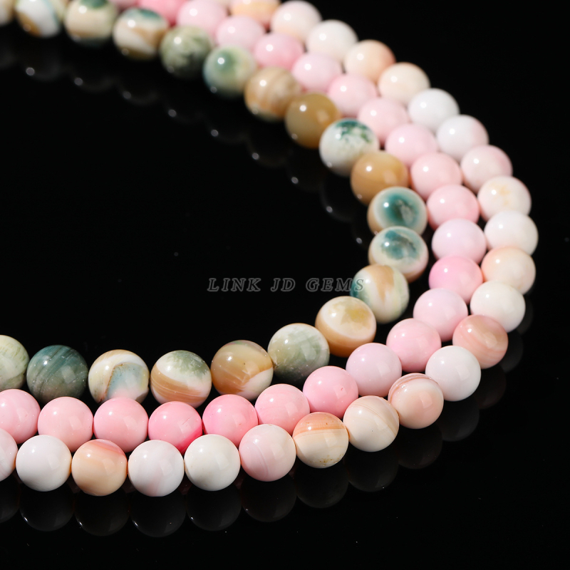 Jingde Jewelry Prirodne kraljevske školjke – svjetleće perle za DIY nakit, kolekcija, 8 mm