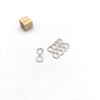 DIY legura nakit dodaci – simbol beskonačnosti (oblik osmice), 13 × 32 mm, 50 komada u paketu
