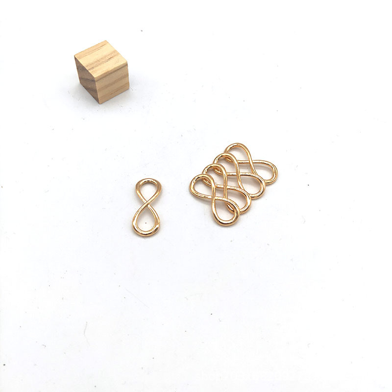 DIY legura nakit dodaci – simbol beskonačnosti (oblik osmice), 13 × 32 mm, 50 komada u paketu