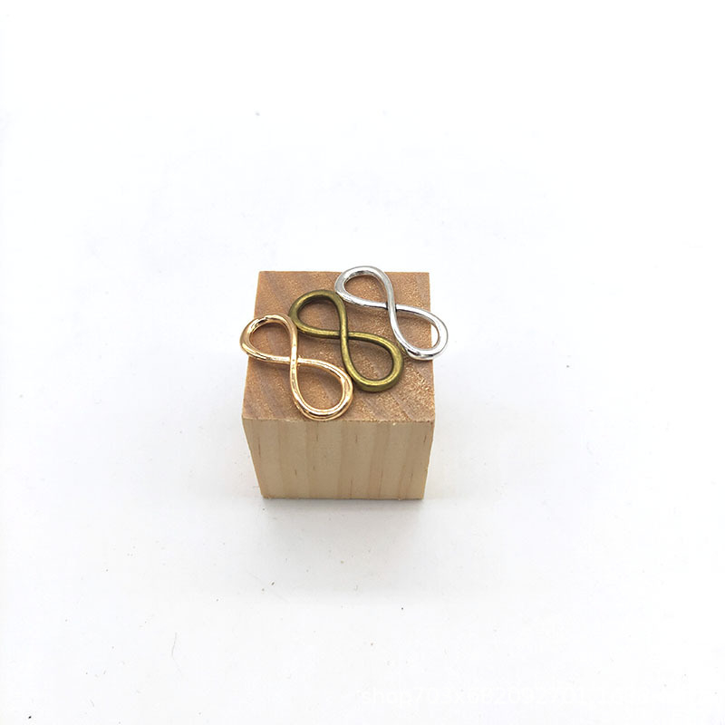 DIY legura nakit dodaci – simbol beskonačnosti (oblik osmice), 13 × 32 mm, 50 komada u paketu