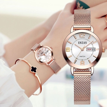 Ženski vodootporni kvarcni sat s luminescencijom cifernika, 31 mm, nehrđajući čelik, moderan stil