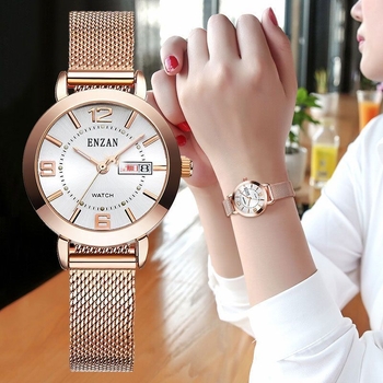 Ženski vodootporni kvarcni sat s luminescencijom cifernika, 31 mm, nehrđajući čelik, moderan stil