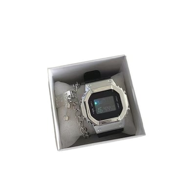 Dječji sat s kvadratnim brojčanikom, svijetli u mraku, za dječake i djevojčice, 42 mm silikonski kaiš, za učenike