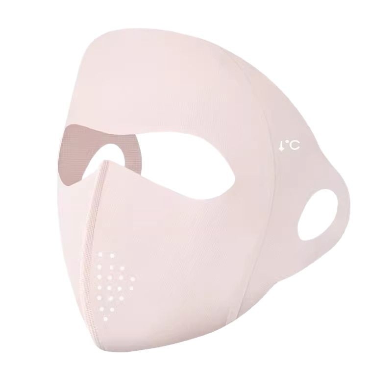 Maska za cijelo lice s hijaluronskom kiselinom, UV zaštita, ljeto, lagana i prozračna Ice Silk tkanina, zaštita očiju, unisex