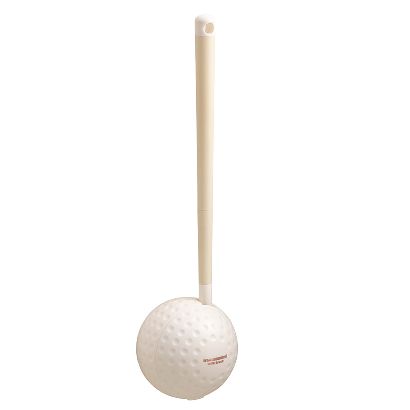 Golf zidna četka za zahod, dvostruka meka guma, kućna četka za WC bez mrtvih kutova, bez bušenja, duga drška za kupaonicu