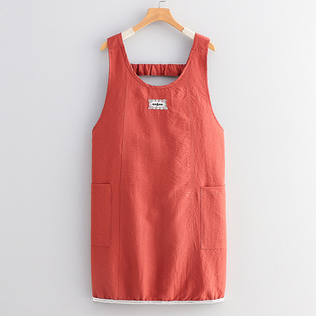 Ženska bez rukava vodootporna kuhinjska kecelja, lagana, meka, prozračna, otporna na mrlje, casual stil