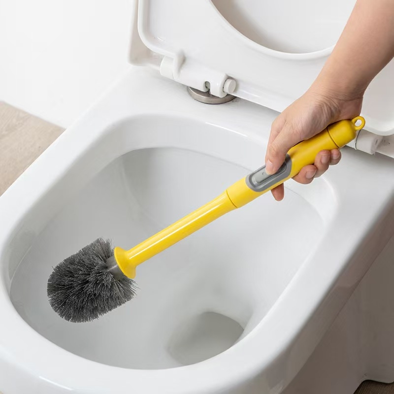 Slatka karikaturna četka za WC za kućnu upotrebu, s spremnikom tekućine, čisti teško dostupne kutove