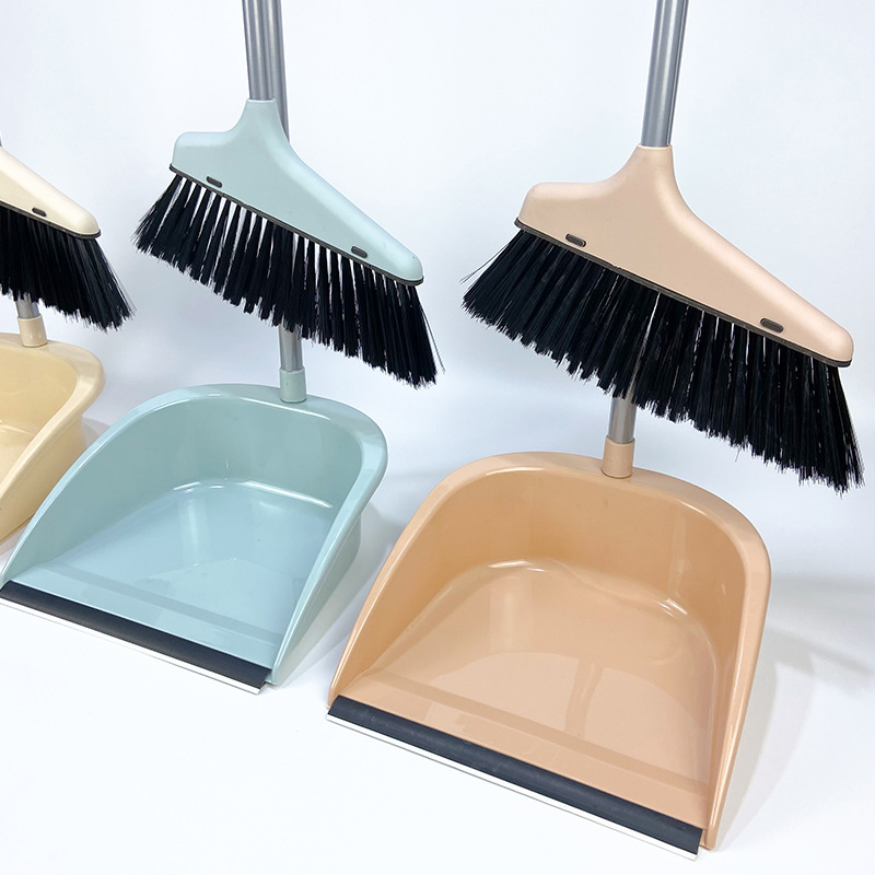 Set metle i lopatice za prašinu za kućanstvo, plastična glava, mekani dlačice, metalna šipka