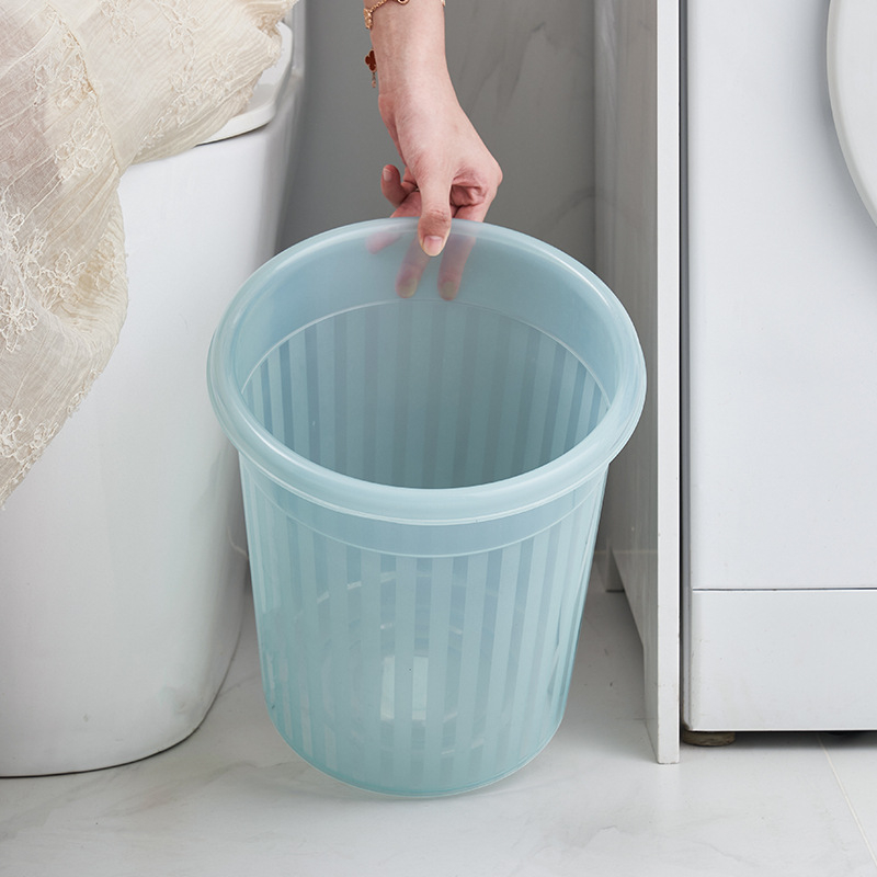 HSBC Xinjia 10L plastična kanta za otpad s debelim stijenkama, cilindričnog oblika, za ured i dom
