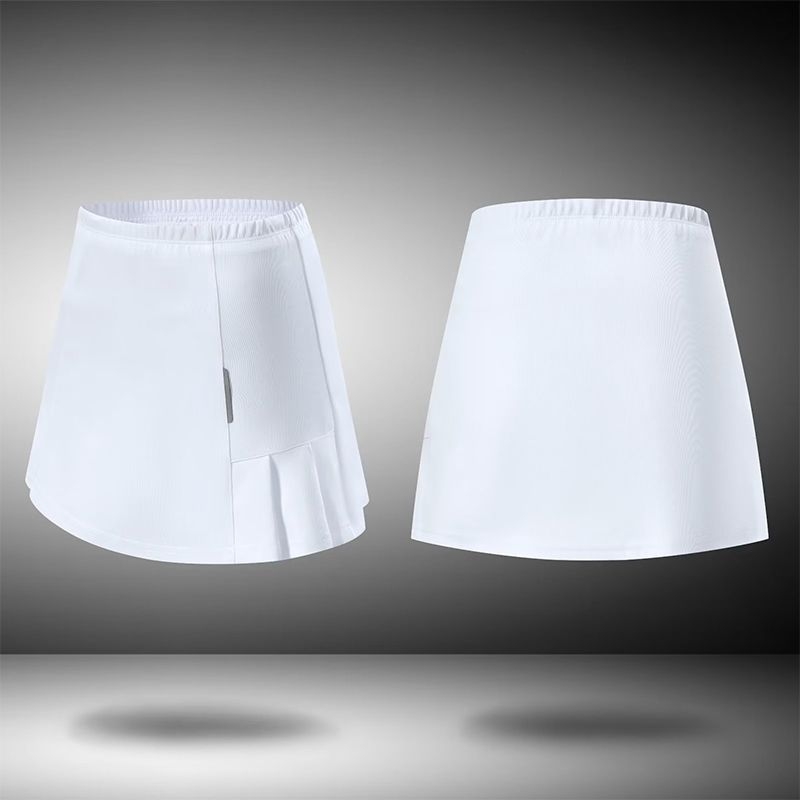 Fustă-skort sport feminină cu shorturi integrate — uscare rapidă, respirabilă, opacitate; pentru badminton și tenis, potrivită pentru yoga, fitness, alergare și reprezentații de dans.