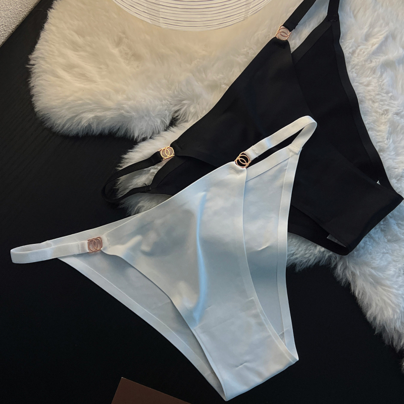 Ženske gaćice s japanskim stilom, od ice silk, jednofarbene, s niskim strukom, udobne i diskretne