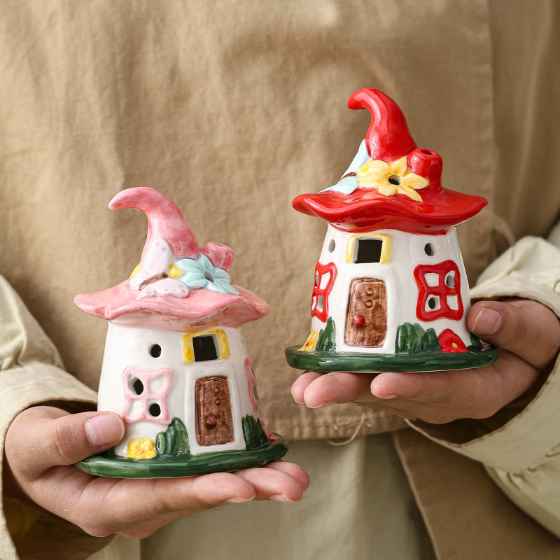 Porcelanska noćna lampica "Magic House" – slatka dekorativna lampa za dječju sobu