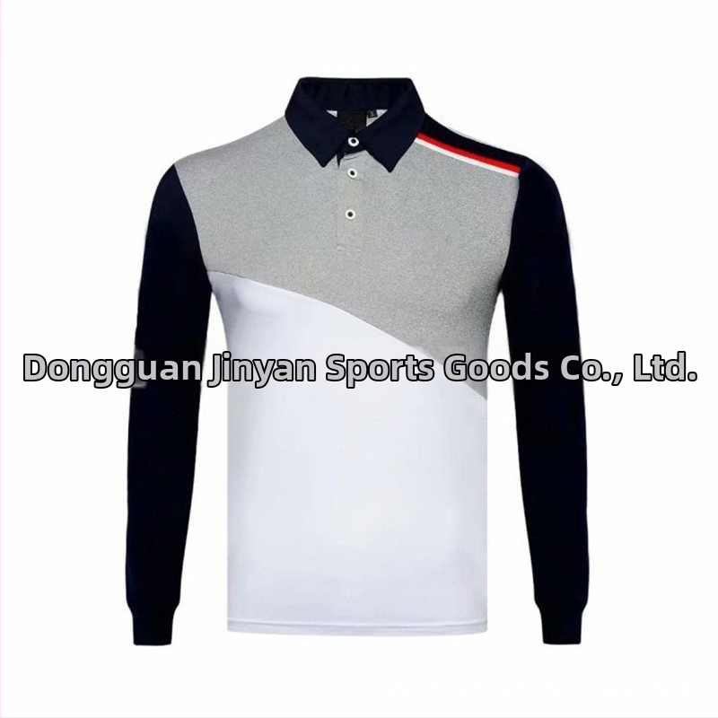 Golfové polo s dlhým rukávom, priedušné, rýchloschné, pre vonkajšie športy