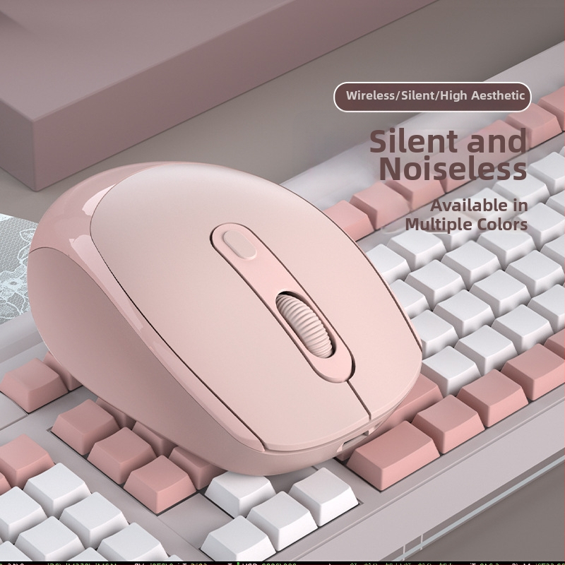 Bezdrôtová nabíjateľná myš, tichá prevádzka, pre notebook aj stolný počítač, domáce a kancelárske použitie, unisex.
