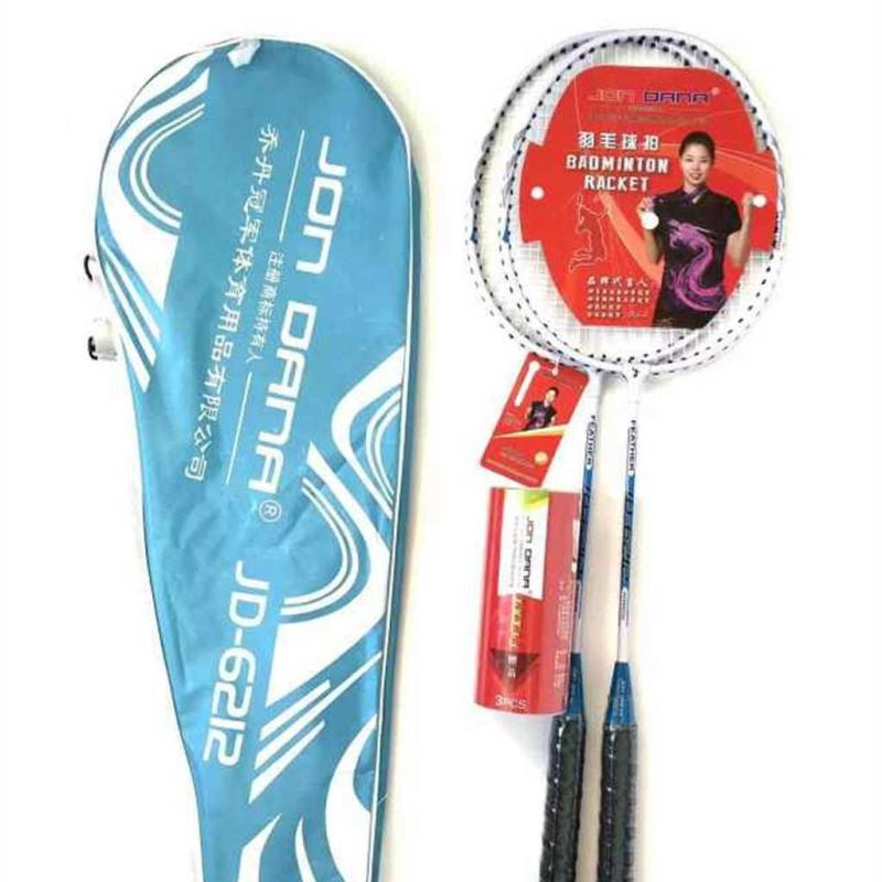 Jordan lagane badminton rekete za odrasle, izdržljive za natjecanja i trening, set od 2 reketa