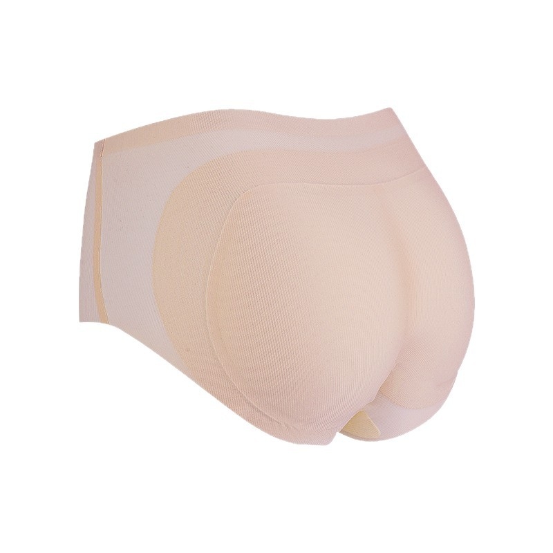 Bešivne tanke podstavljene gaćice za podizanje stražnjice, prirodan oblik, žene, od Ice Silk materijala