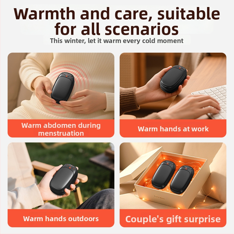 Prenosný nabíjateľný ohrievač rúk s vysokou teplotou, odolný voči výbuchom, s rozdeleným magnetickým dizajnom, na zimu