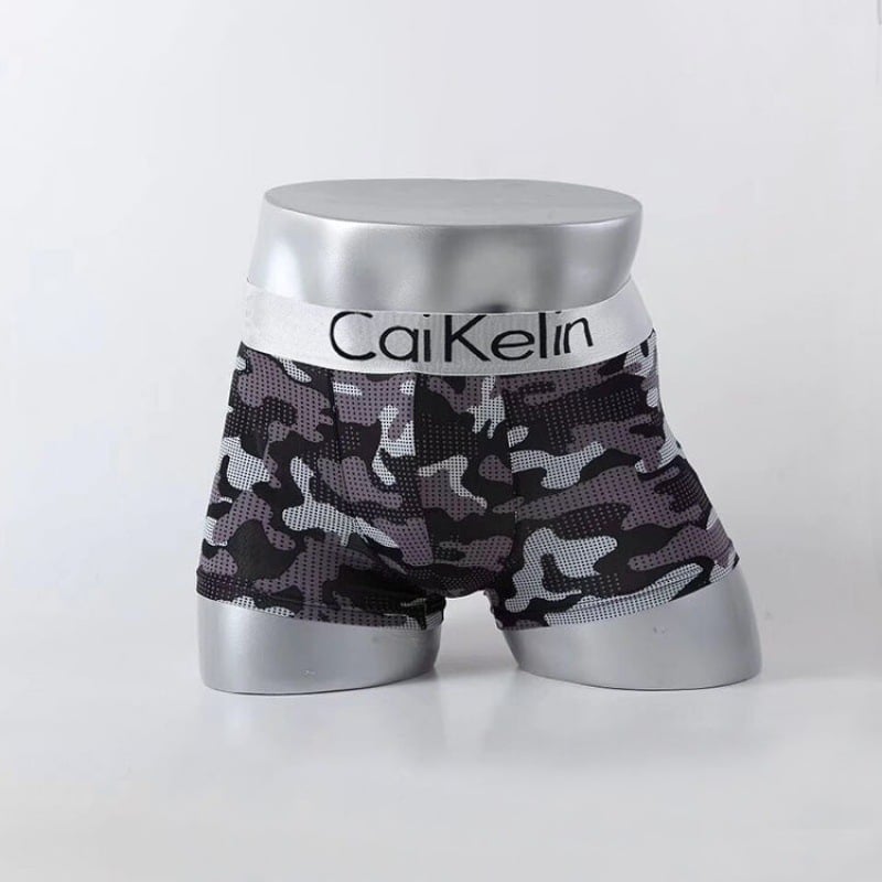 Muške gaćice s kamuflažom, prozračne od ice silk, s otisnutim uzorkom