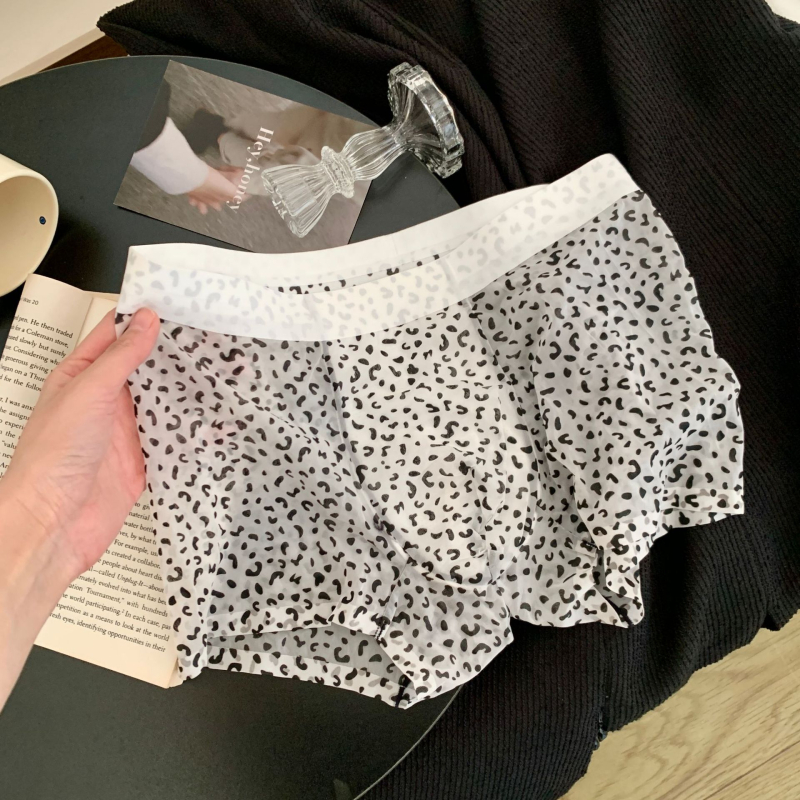 Hijaluronska kiselina, muške bokserice, Ice Silk, 10A antibakterijske, srednji pojas, bez šavova, brzo se suše, ultra tanke, boxer gaće