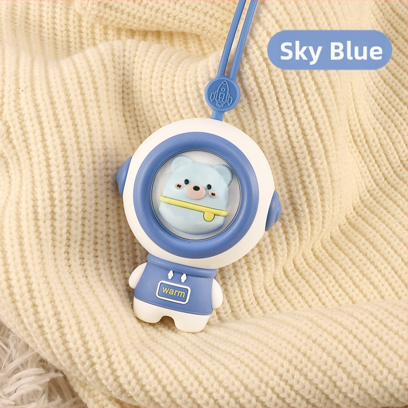 Zahrievač rúk s témou astronaut, USB nabíjanie, roztomilé domáce zvieratko, zimný darček pre študentov, ambientné svetlo a vykurovanie