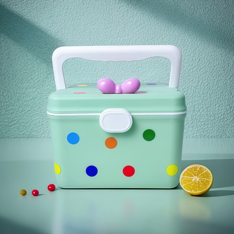 Slatka kućna kutija za lijekove s više odjeljaka za prvu pomoć, plastična mašna – mala kutija za lijekove