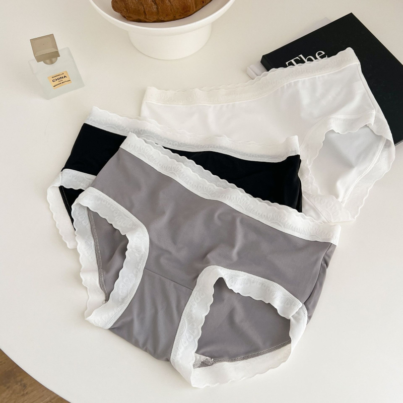 Ženske bikini gaćice s srednjim strukom od Ice Silk, ljeto, ultra tanke, prozračne, brzo suše, prirodan osjećaj