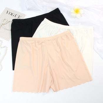 Bešivne ženske sigurnosne šorcice, neprozirne, Ice Silk, lagano ljeto, plus veličina, boxer šorc