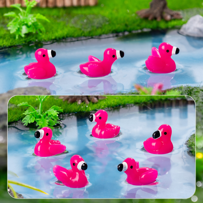 Figura od smole: simpatični flamingo, mali dekorativni predmet za stol, DIY dodatak