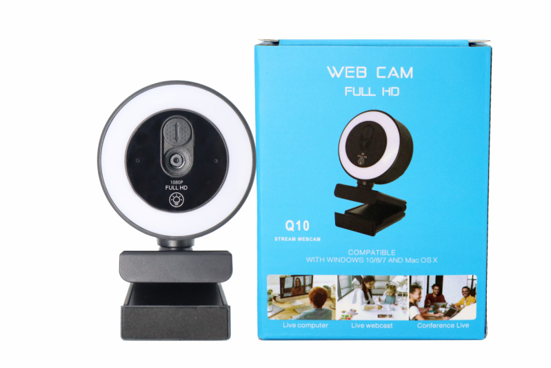 4K web kamera s trostupanjskim osvjetljenjem, autofokusom i USB za live streaming