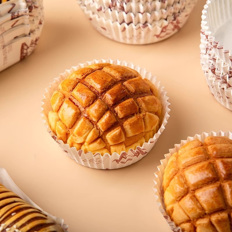 Kalupe za kolače otporne na masnoću, papirnati pleh za kruh s visokim temperaturnim otporom, dno u obliku čamca s laminiranim nepriľnavim dnom za ananas roščiće i hot-dogove