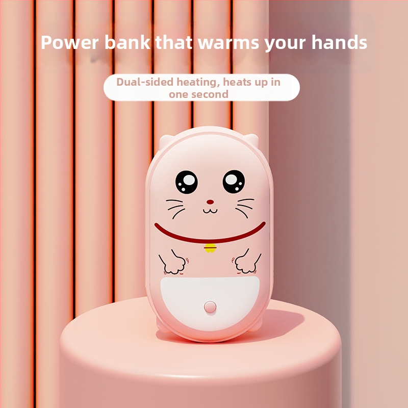 2 v 1 ohrievač rúk a power bank, kompaktný, s ochranou proti výbuchu, dvojstranné vykurovanie, vstavaná batéria 4000–6000mAh, USB nabíjanie, prenosný